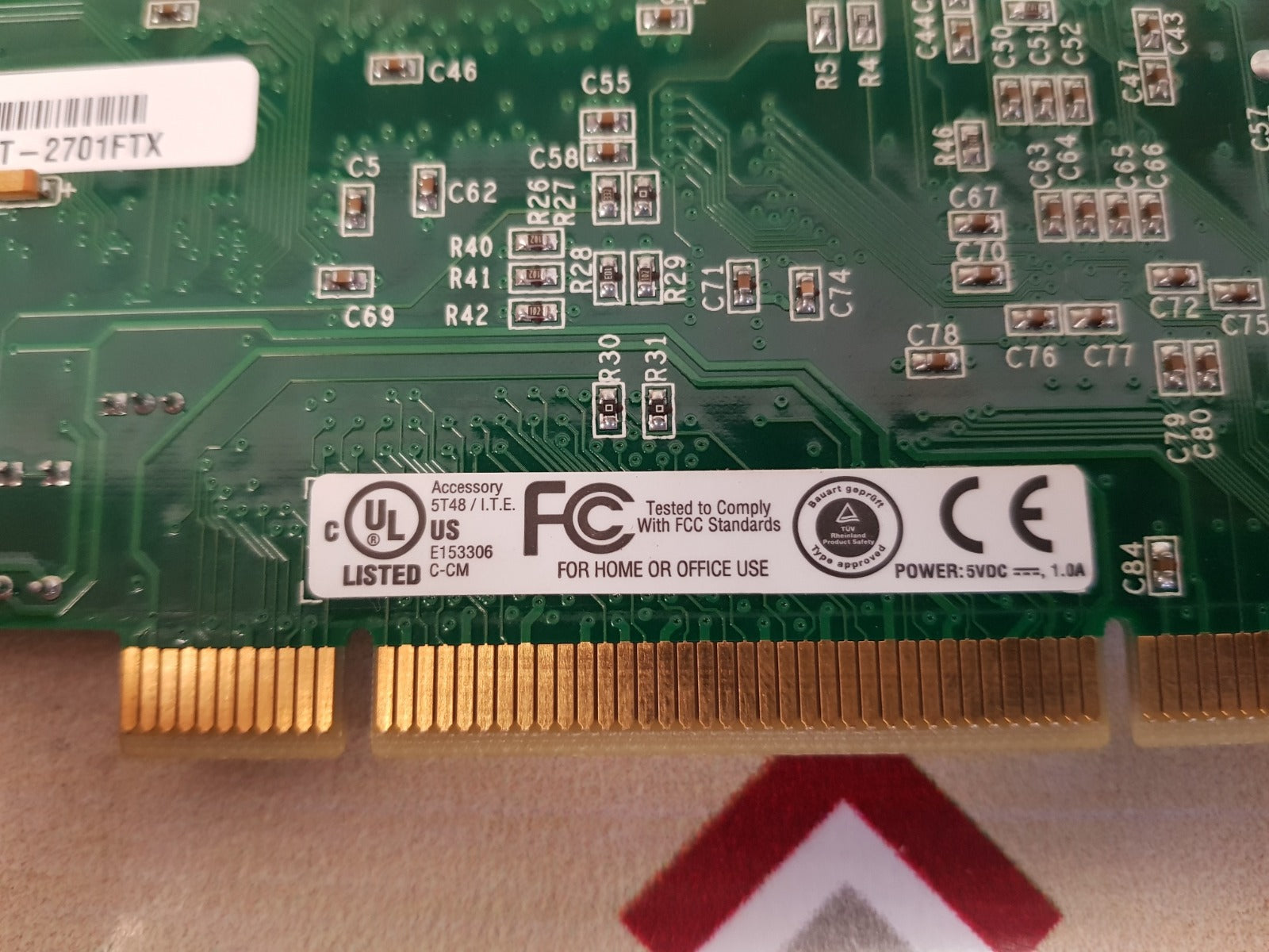 Allied telesyn at-2701ftx pci fiber optic network card 