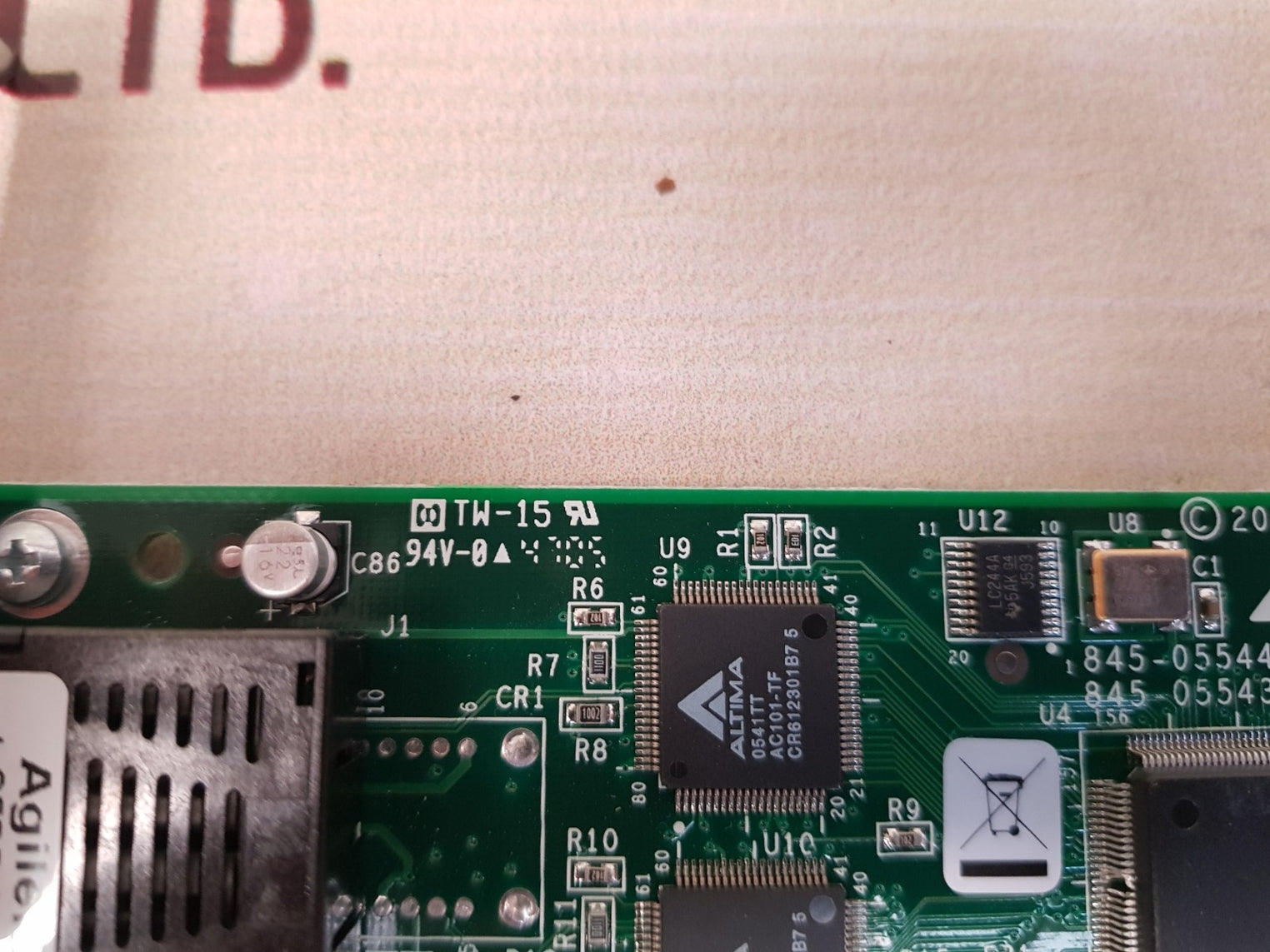 Allied telesyn at-2701ftx pci fiber optic network card 