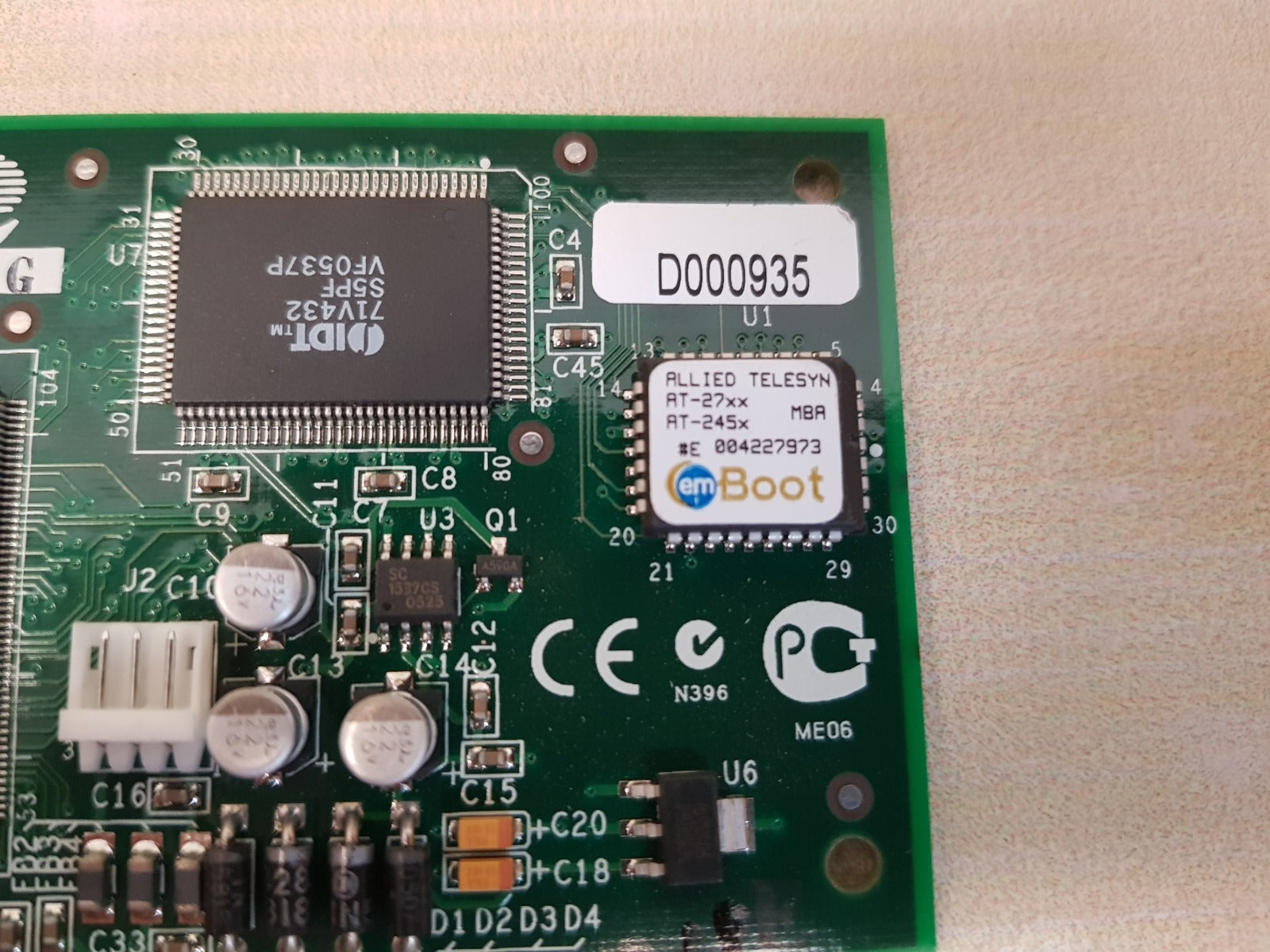 Allied telesyn at-2701ftx pci fiber optic network card 