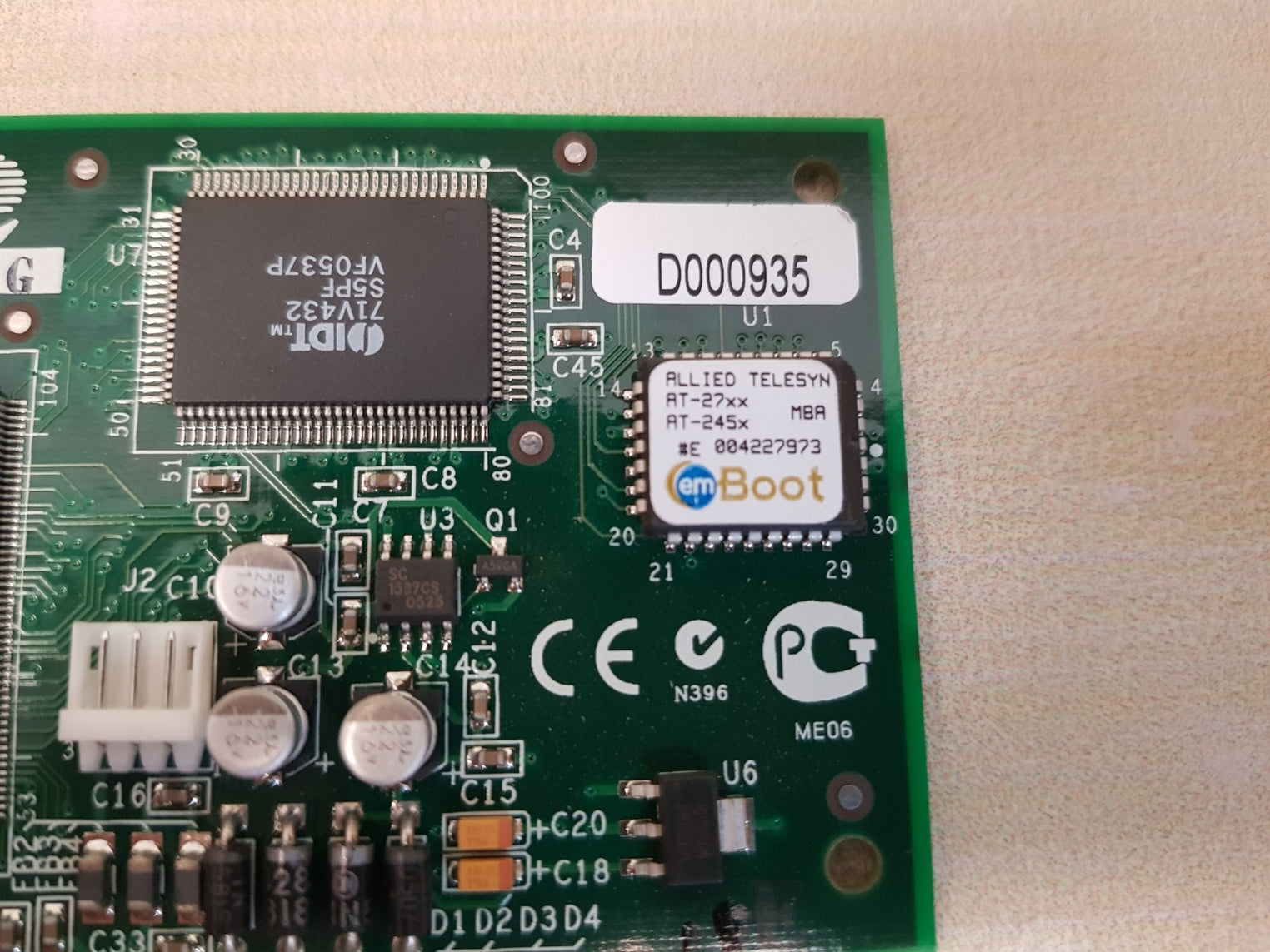 Allied telesyn at-2701ftx pci fiber optic network card 