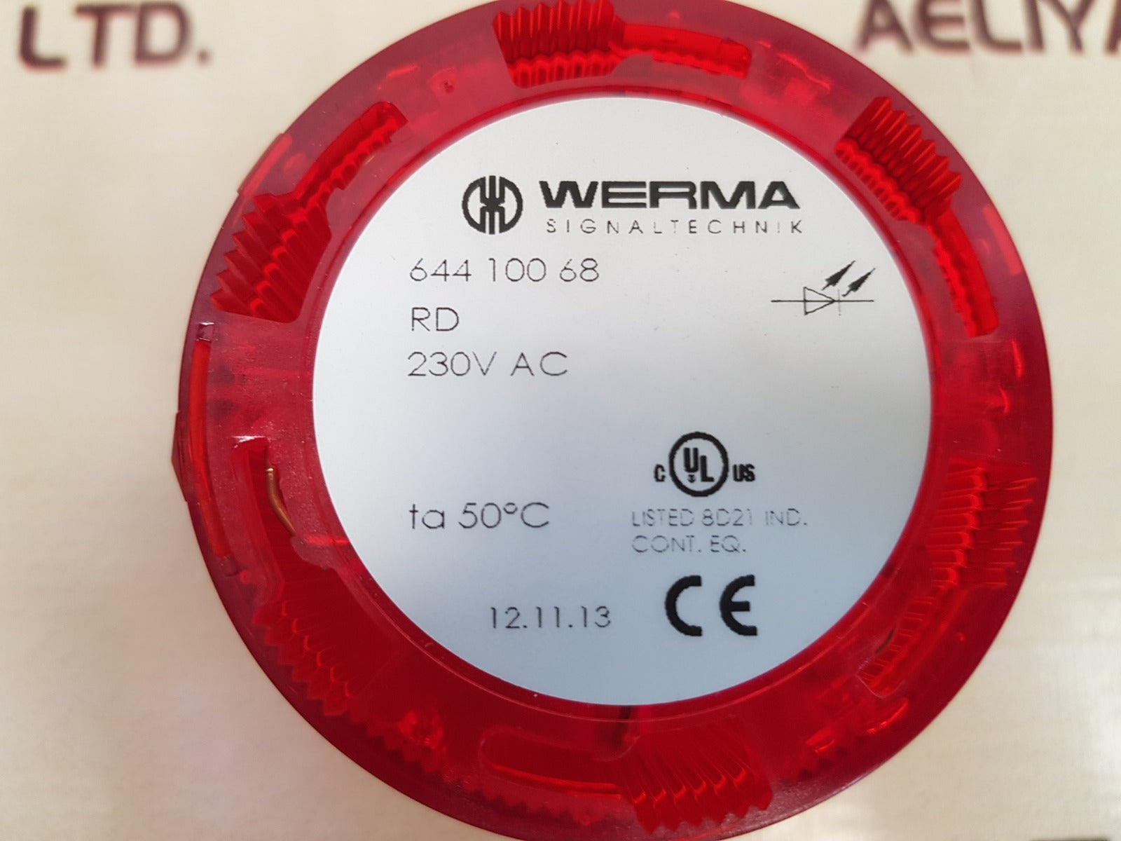 Werma 644 100 68 led perm. light element 230v ac