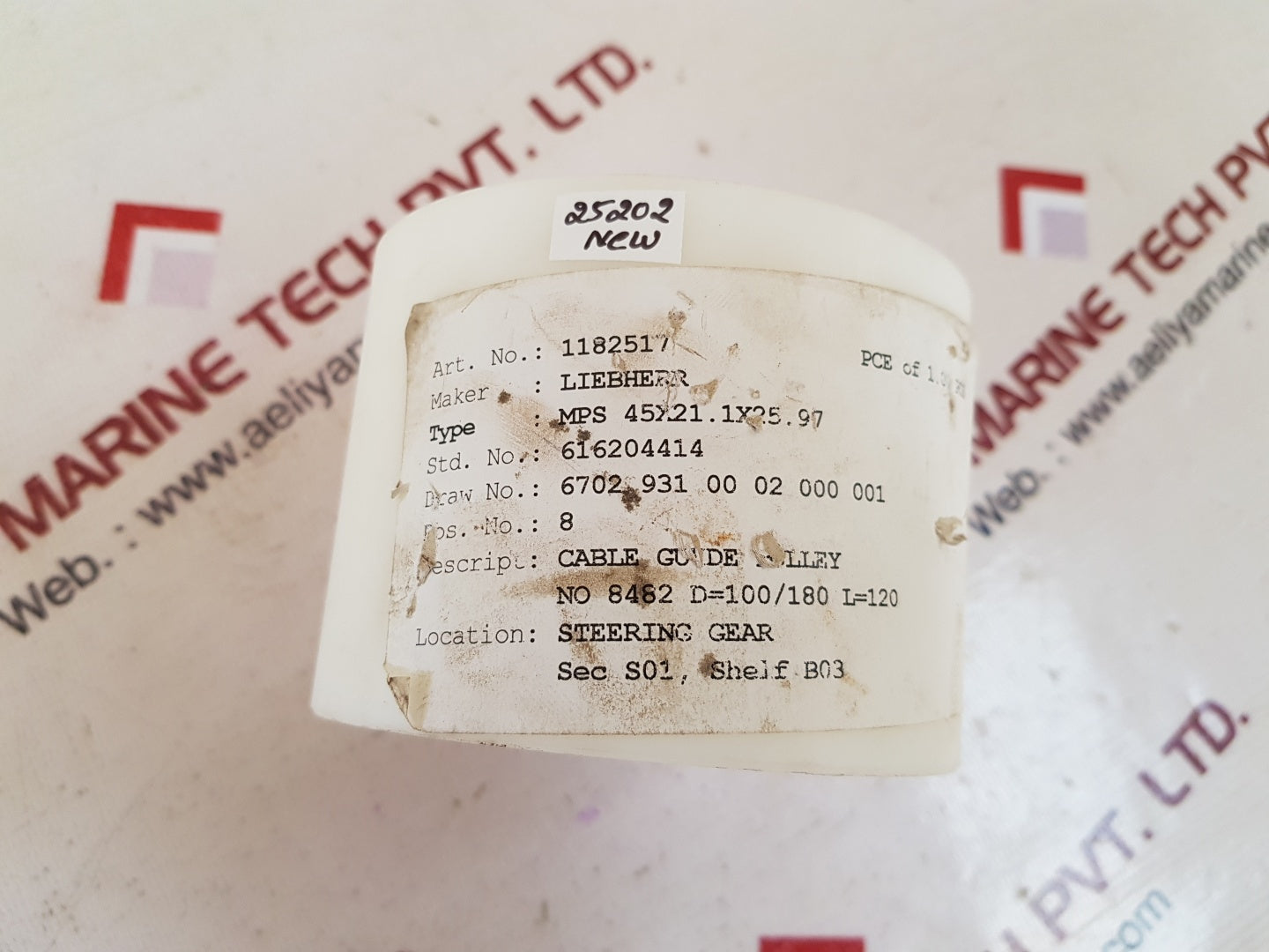 Liebherr mps 45x21.1x25.97 cable guide pulley