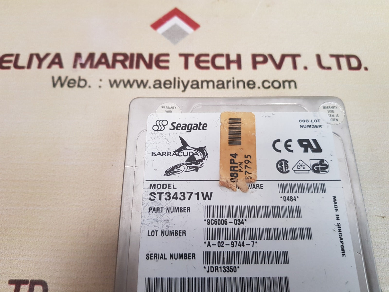 Seagate barracuda st34371w hard disk drive 9c6006-034
