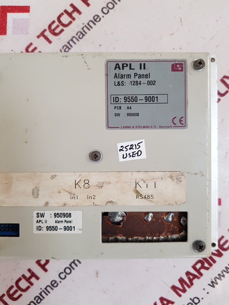 Lanng & stelman 1284-002 alarm panel pcb. a4
