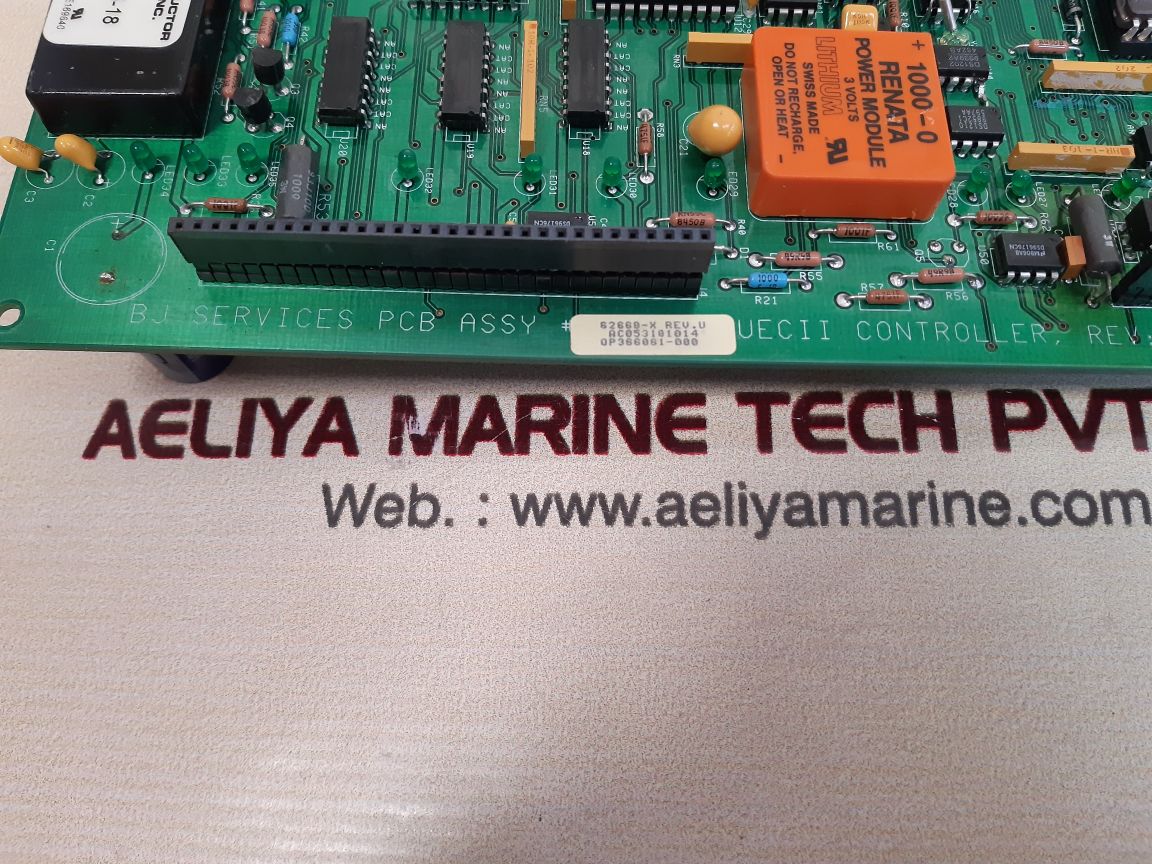 Bj services 62668-x rev.u pcb card