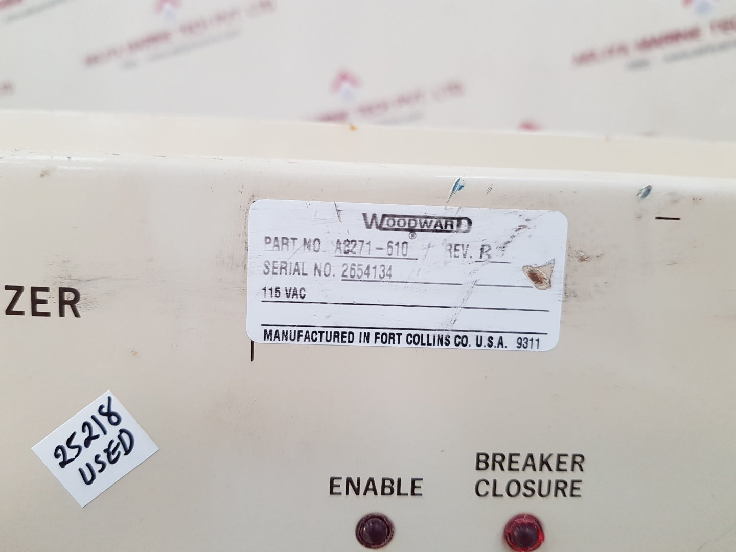 Woodward a8271-610 spm synchronizer 115 vac