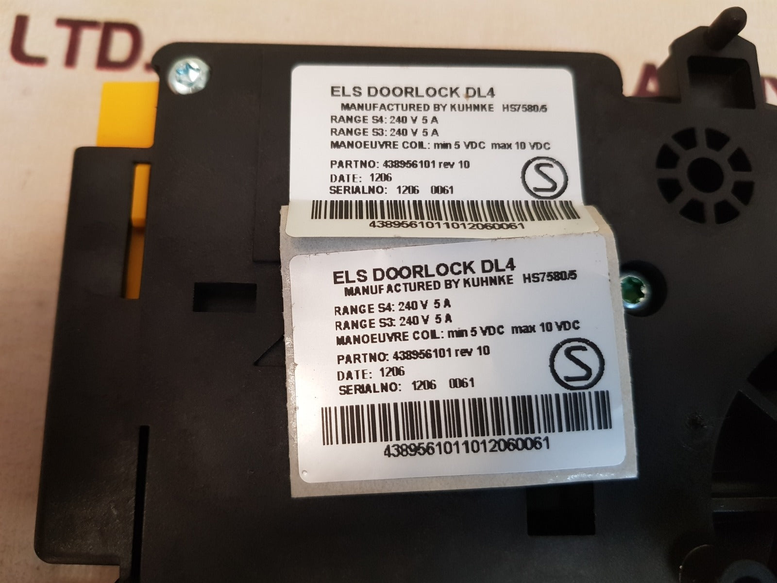 Kuhnke els doorlock dl4 hs7580/5