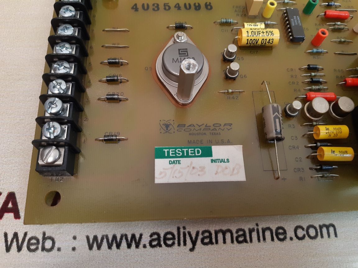 Baylor d28380- 3 j control board 