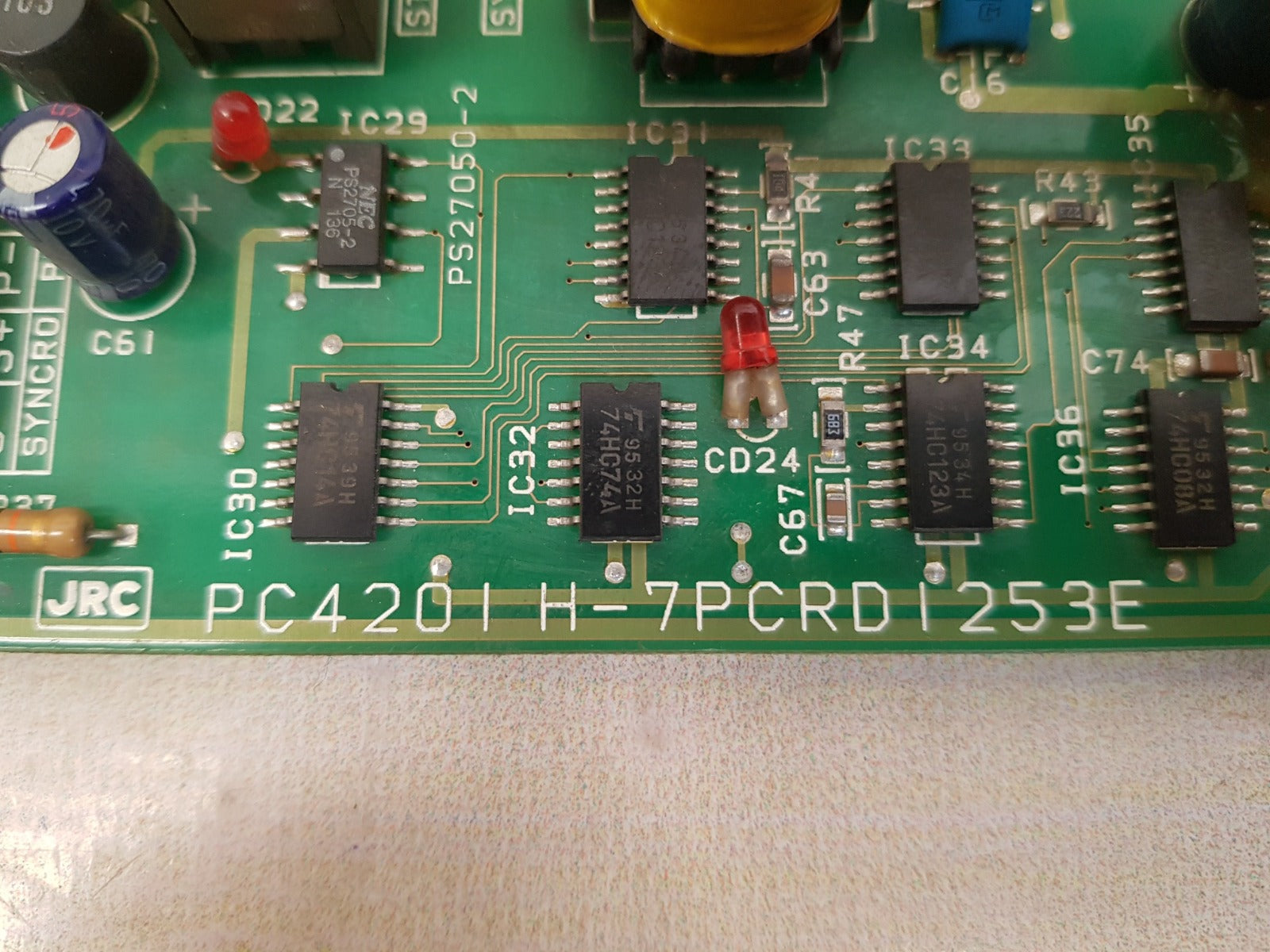 Jrc cmj-304a pcb card pc4201 h-7pcrd1253e