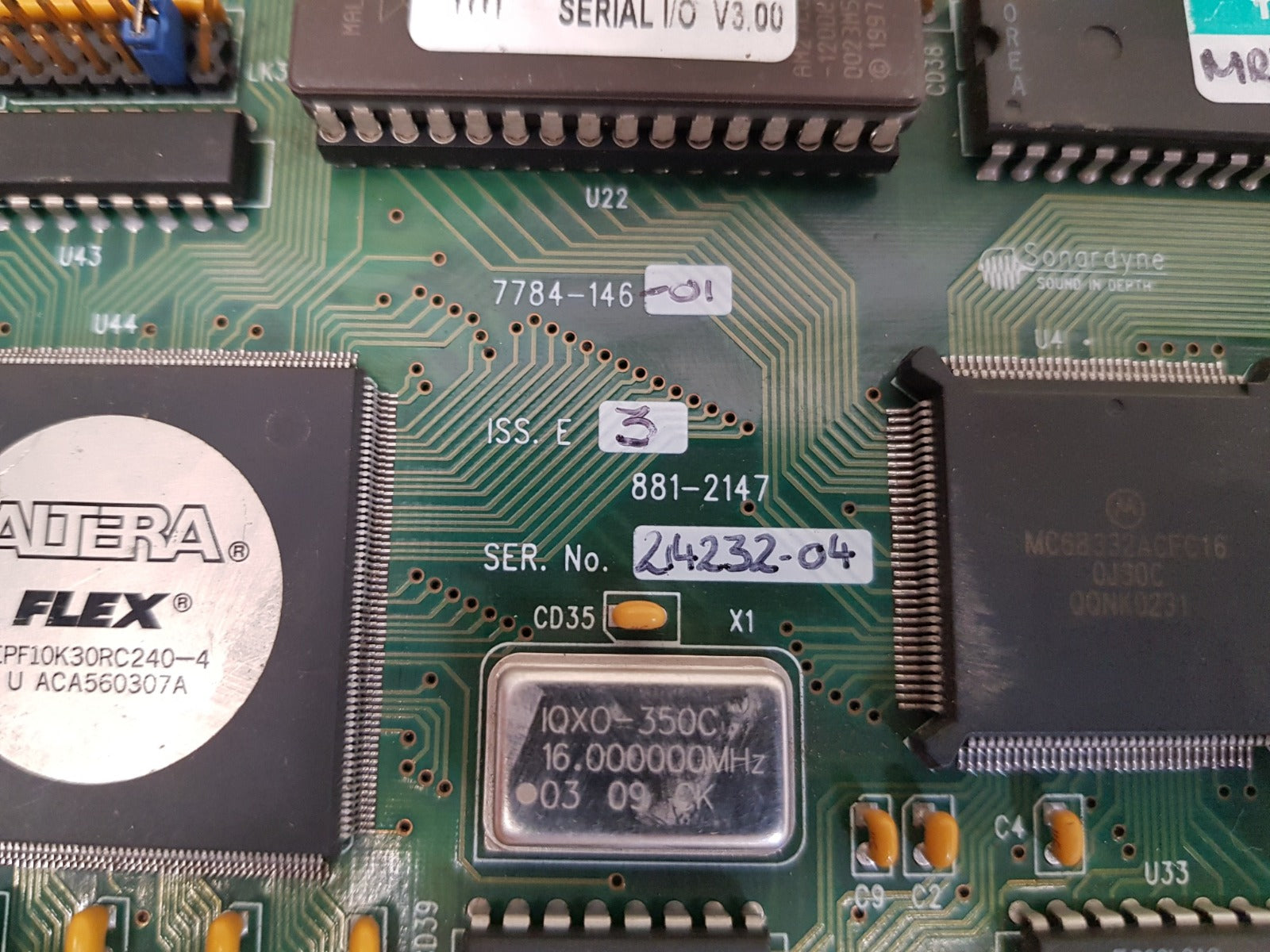 Sonardyne 7784-146-01 serial i/o board