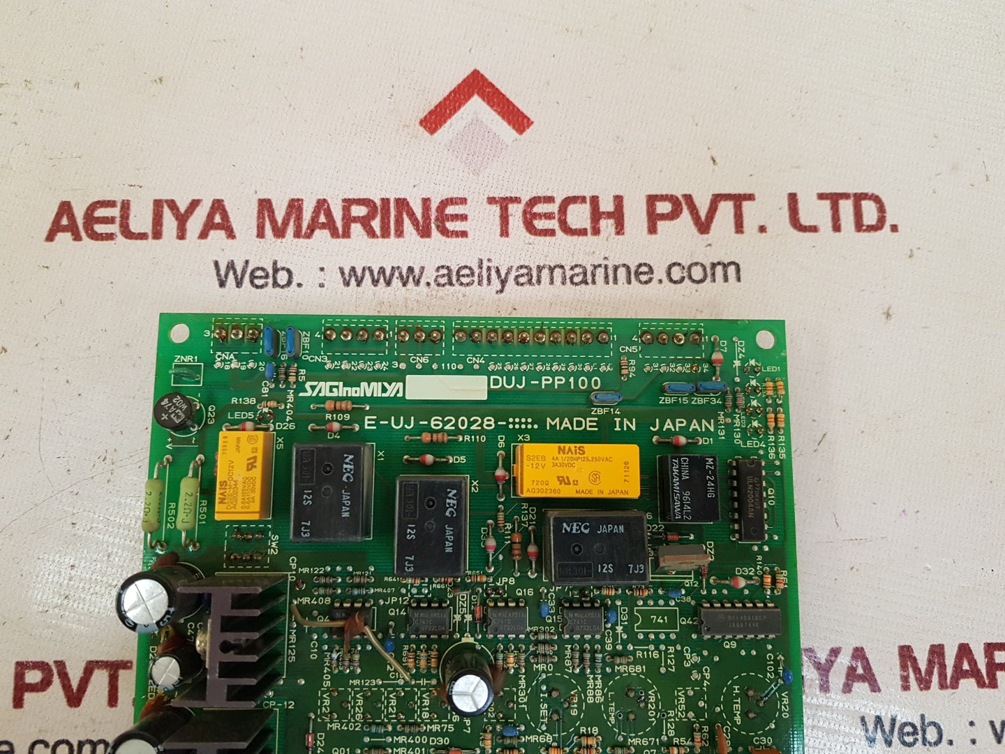 Saginomiya duj-pp100 pcb e-uj-62028