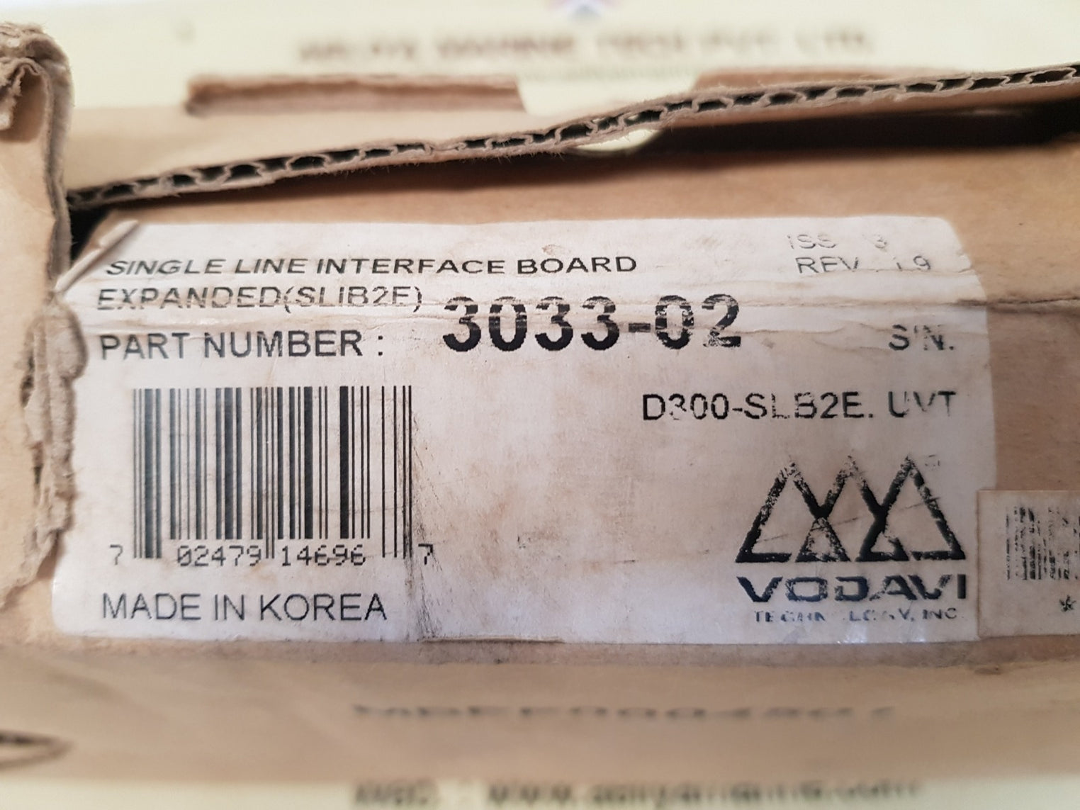 Vodavi ldk-300 slib2e single line interface board