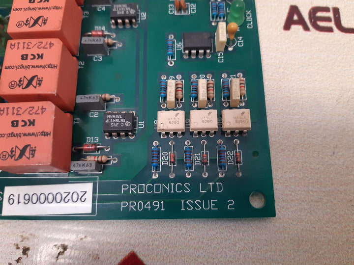 Proconics pr0491 issue 2 pcb card 