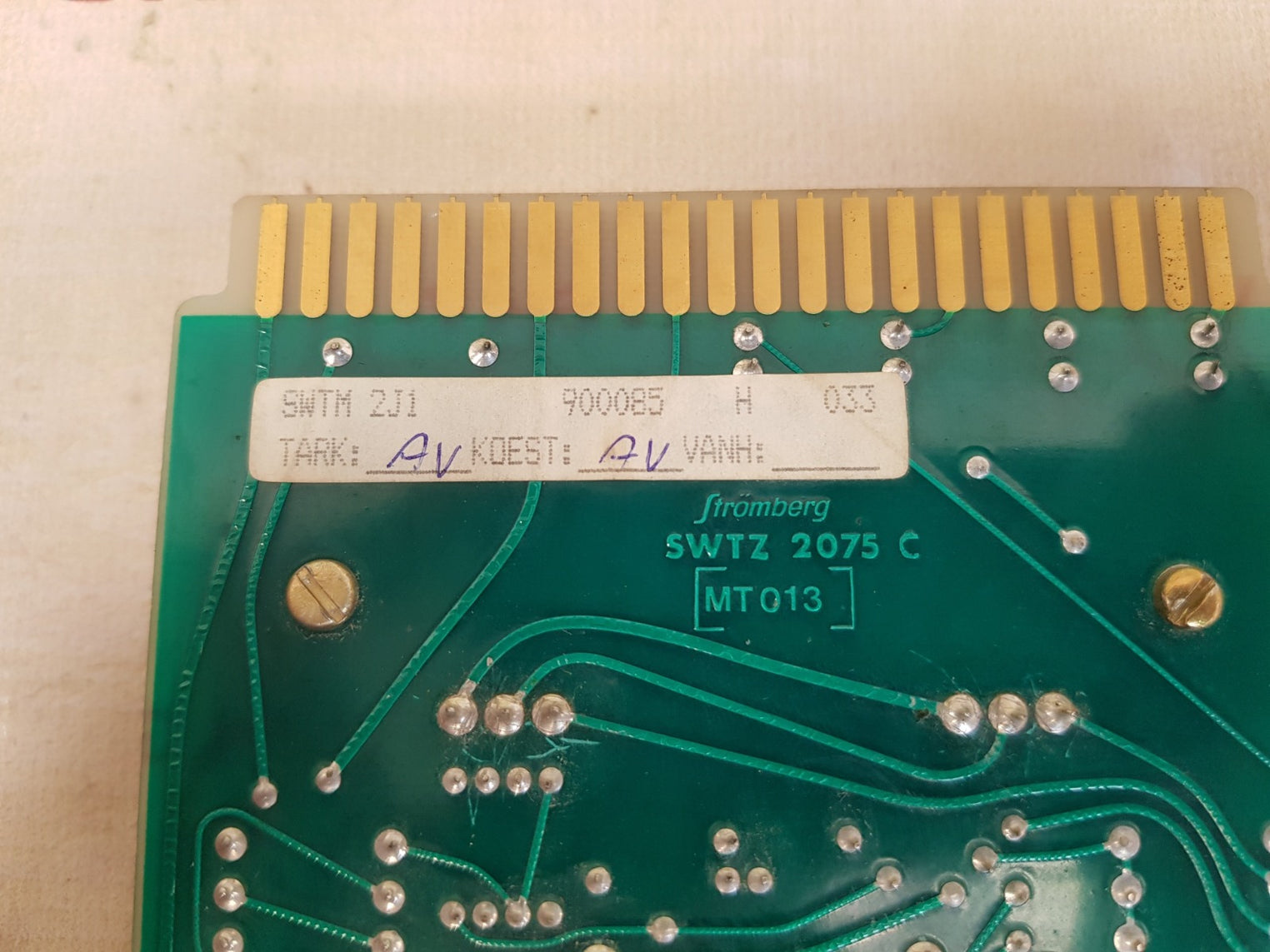 Stromberg swtm 2j1 pcb card swtz 2075 c