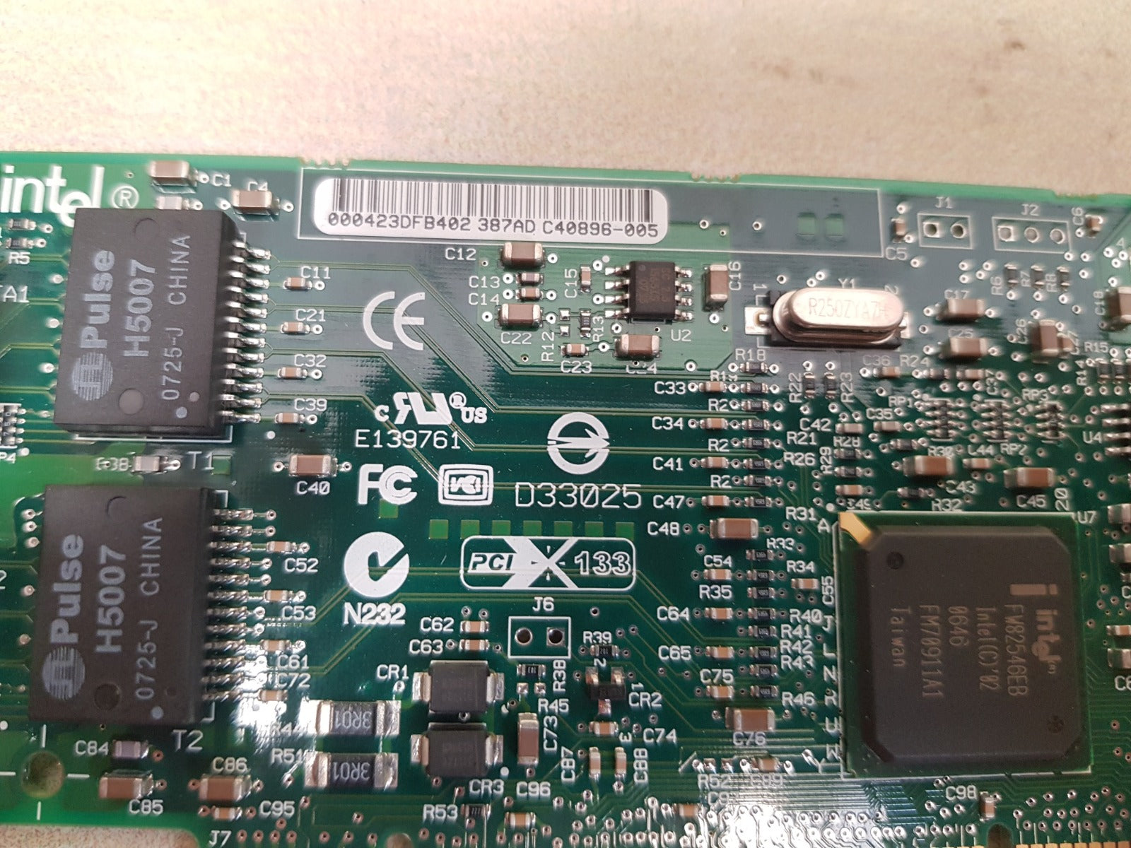 Intel pci 133 d33025 dual port server adapter