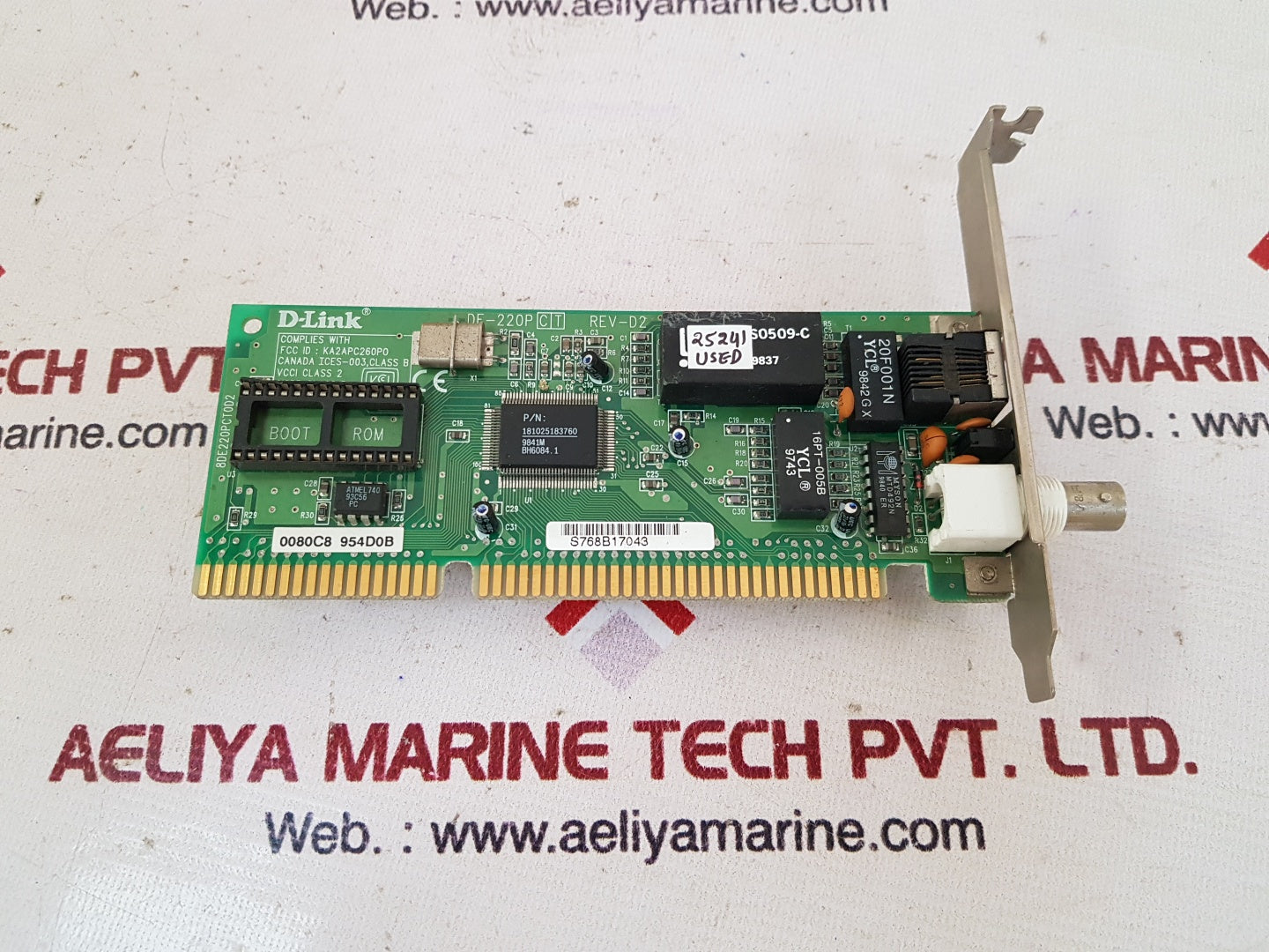 D-link de-220p ct  rev-d2 ethernet adapter card module