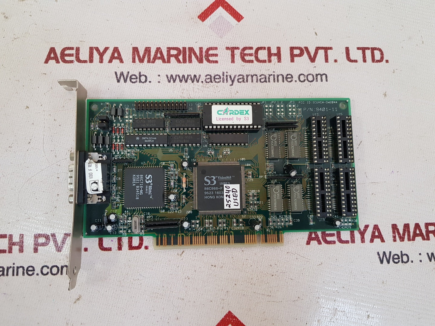 Cardex icuvga-gw204a video card 9401-11