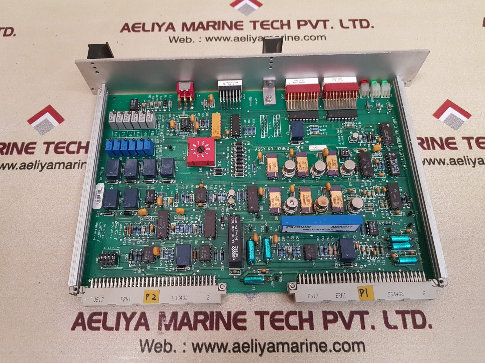 Varco bj 92960 rev g speed/torque interface ii