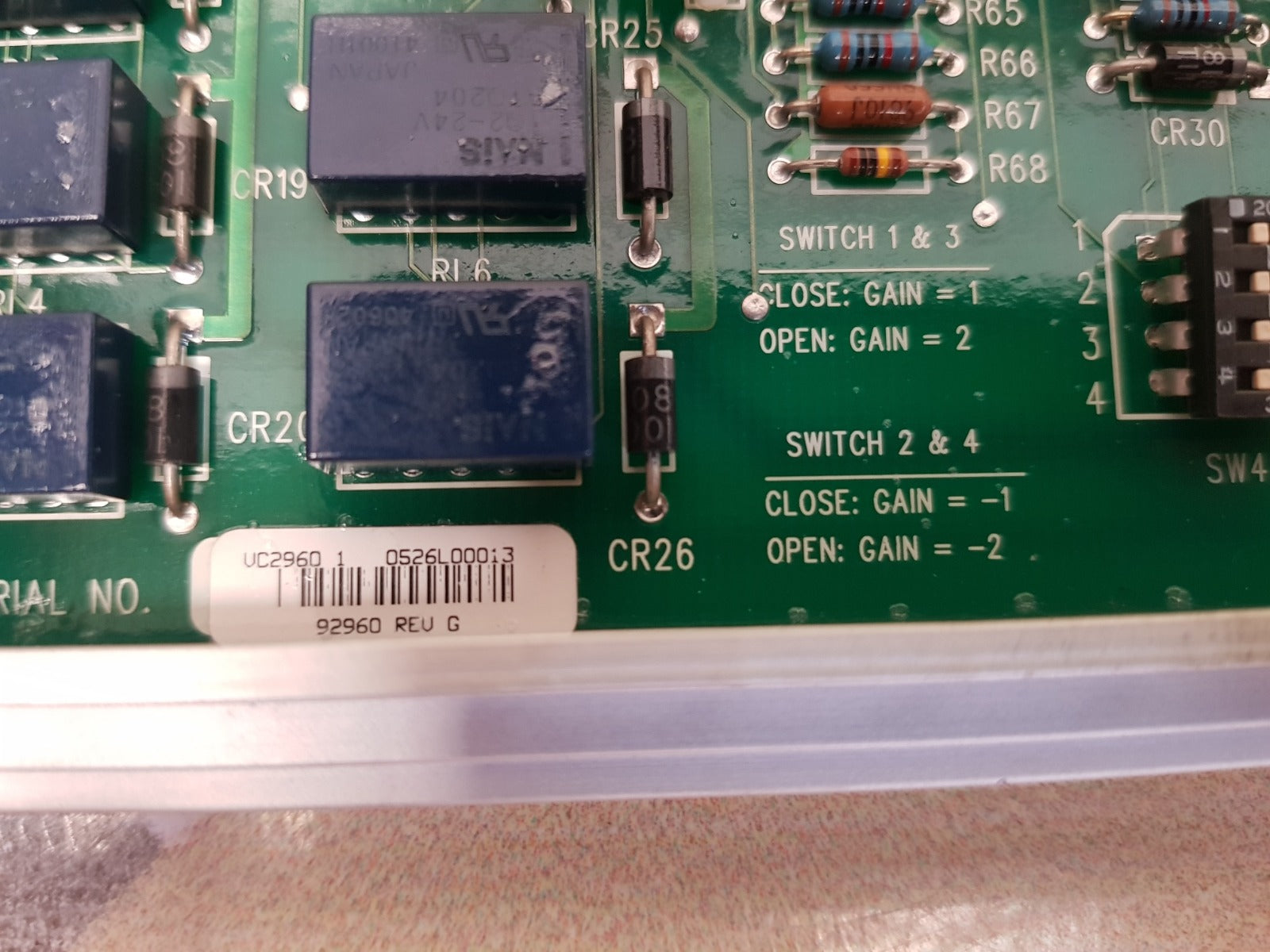 Varco bj 92960 rev g speed/torque interface ii