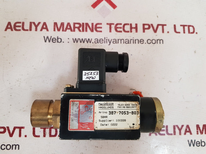 Macgregor 387 7053-803 pressure switch 5bar 