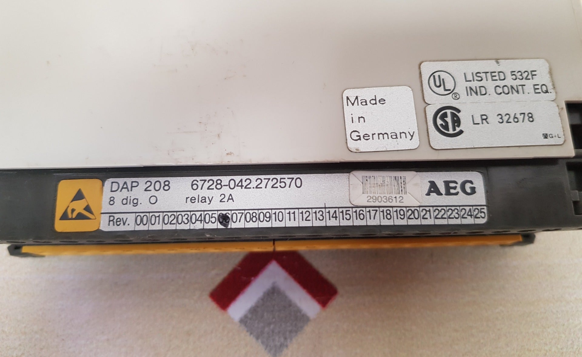Aeg dap 208 output module 6728-042.272570 rev.06