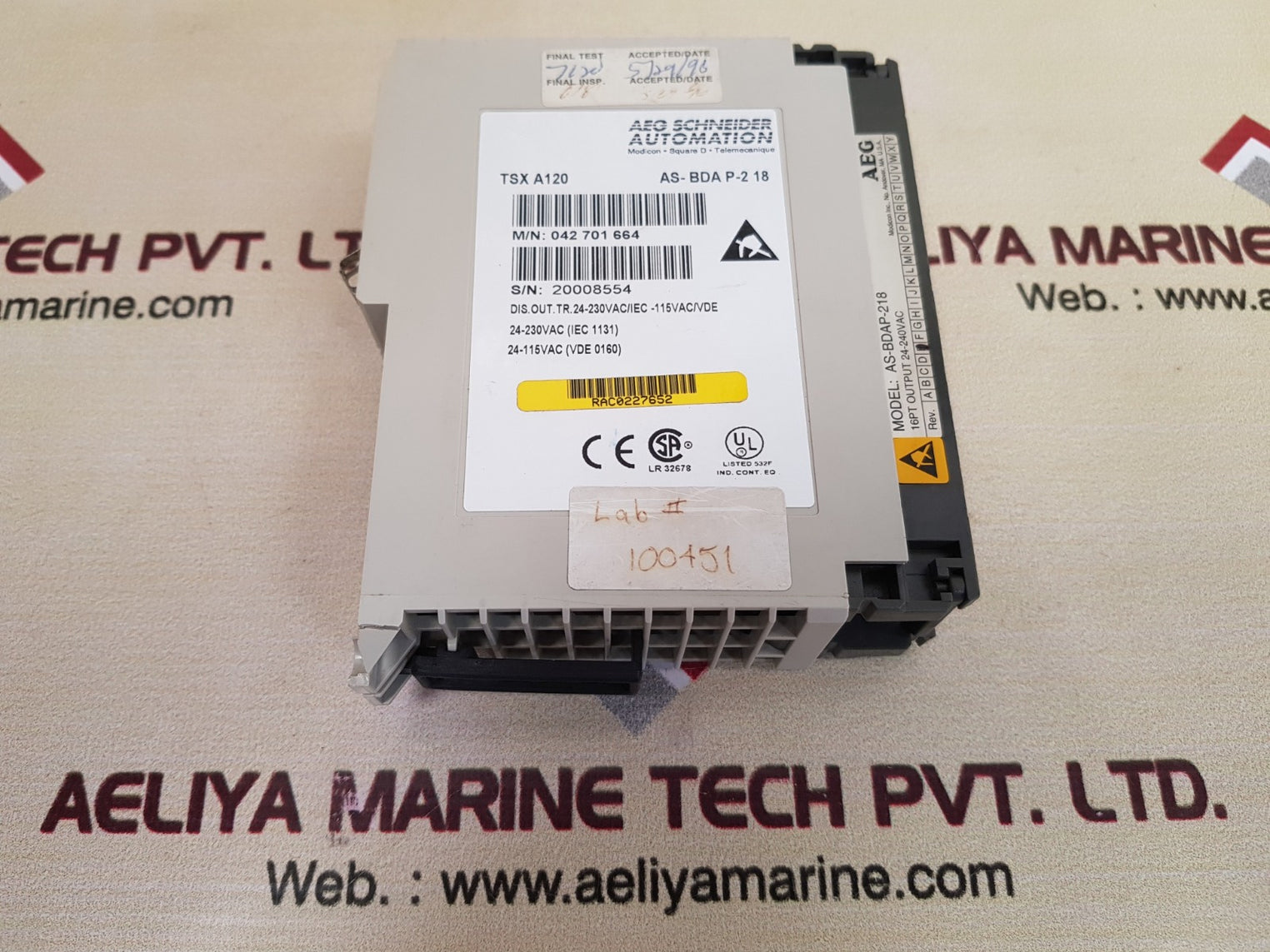 Aeg schneider as-bdap-218 digital output module