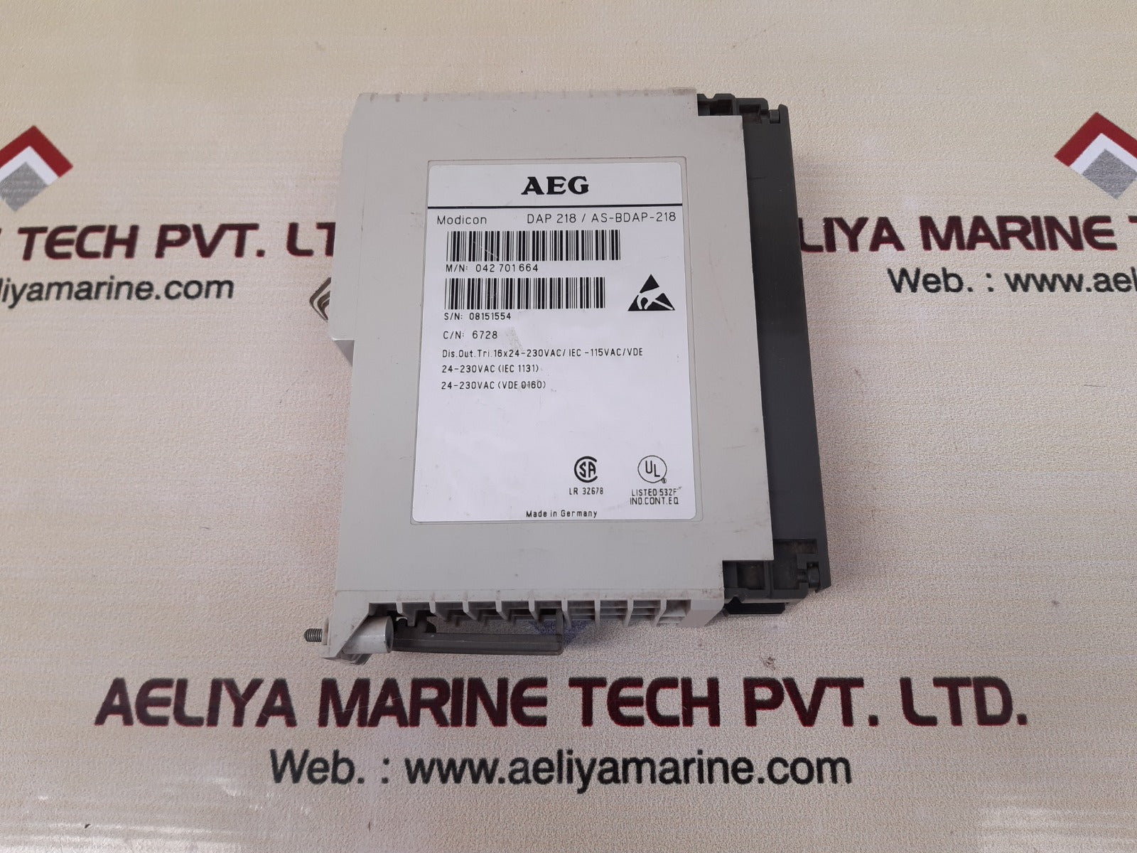 Aeg dap 218/as-bdap-218 output module 
