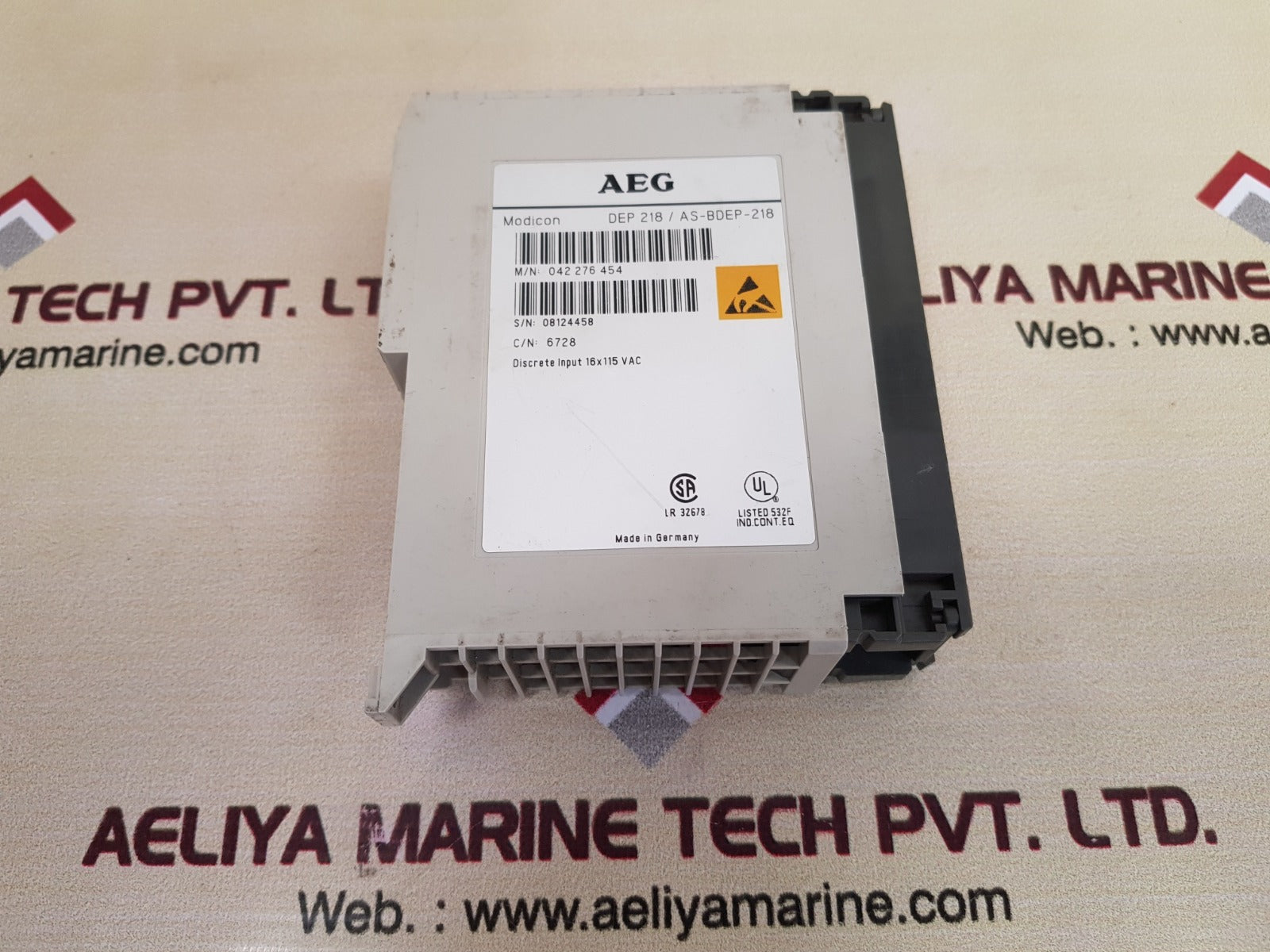Aeg modicon dep 218/as-bdep-218 discrete input 16x115 vac