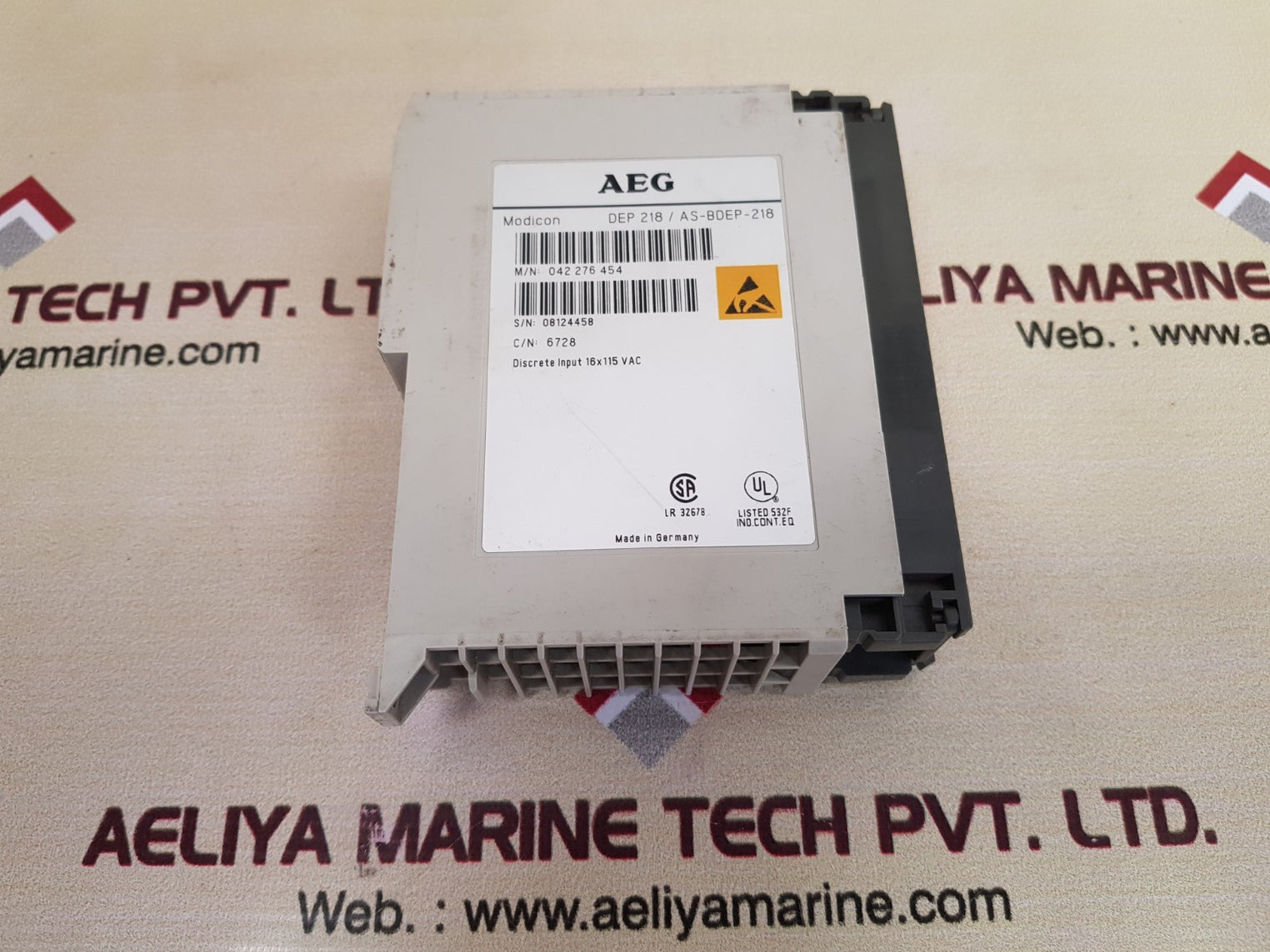 Aeg modicon dep 218/as-bdep-218 discrete input 16x115 vac