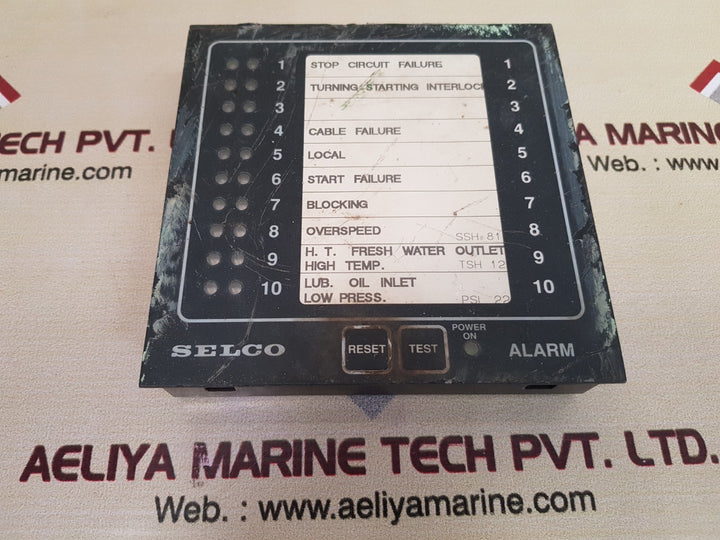 Selco m1000-29-10 alarm annunciator 24v 