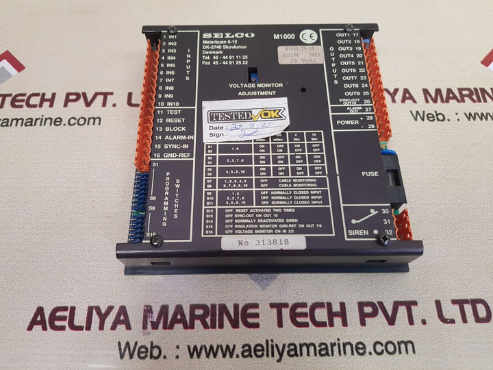 Selco m1000-29-10 alarm annunciator 24v 
