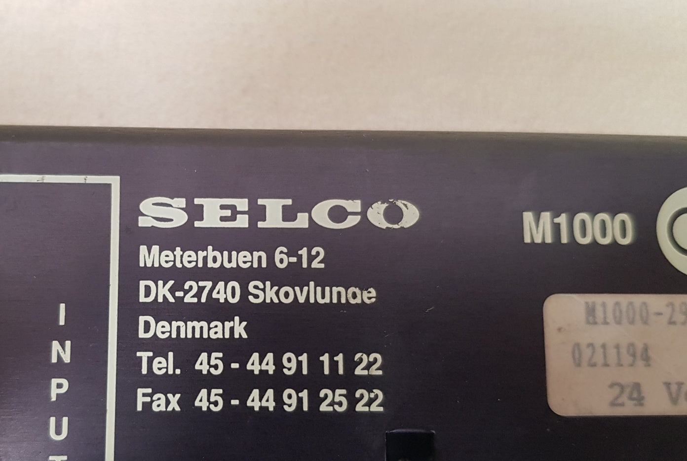 Selco m1000-29-10 alarm annunciator 24v 