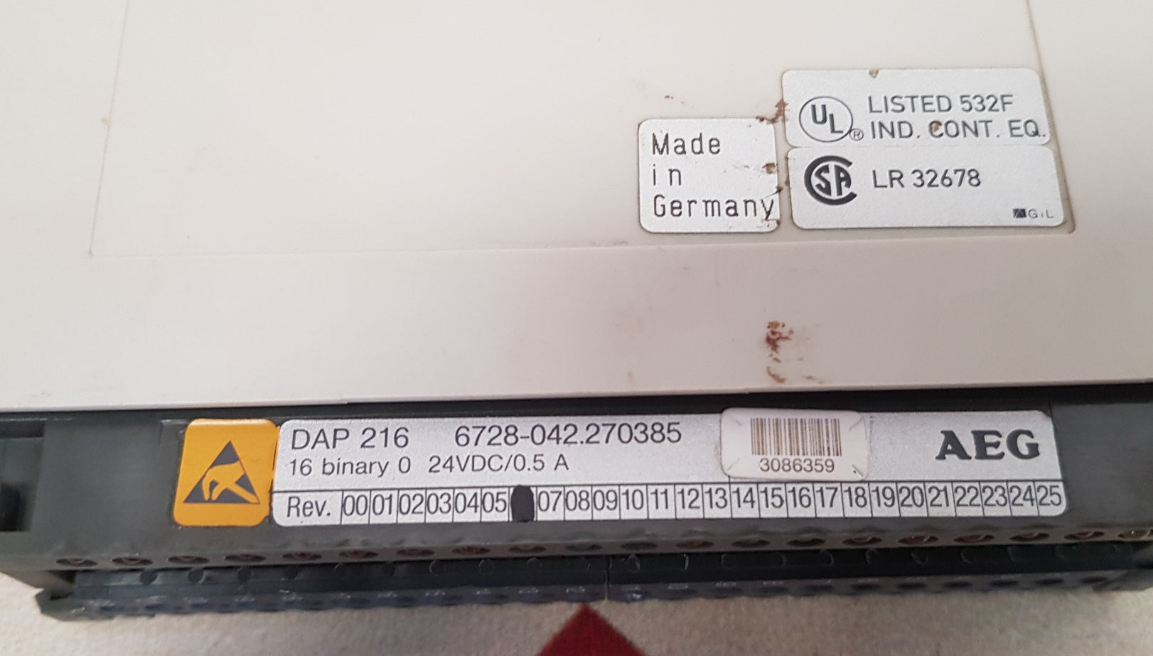 Aeg dap 216 6728-042.270385 16 binary 0