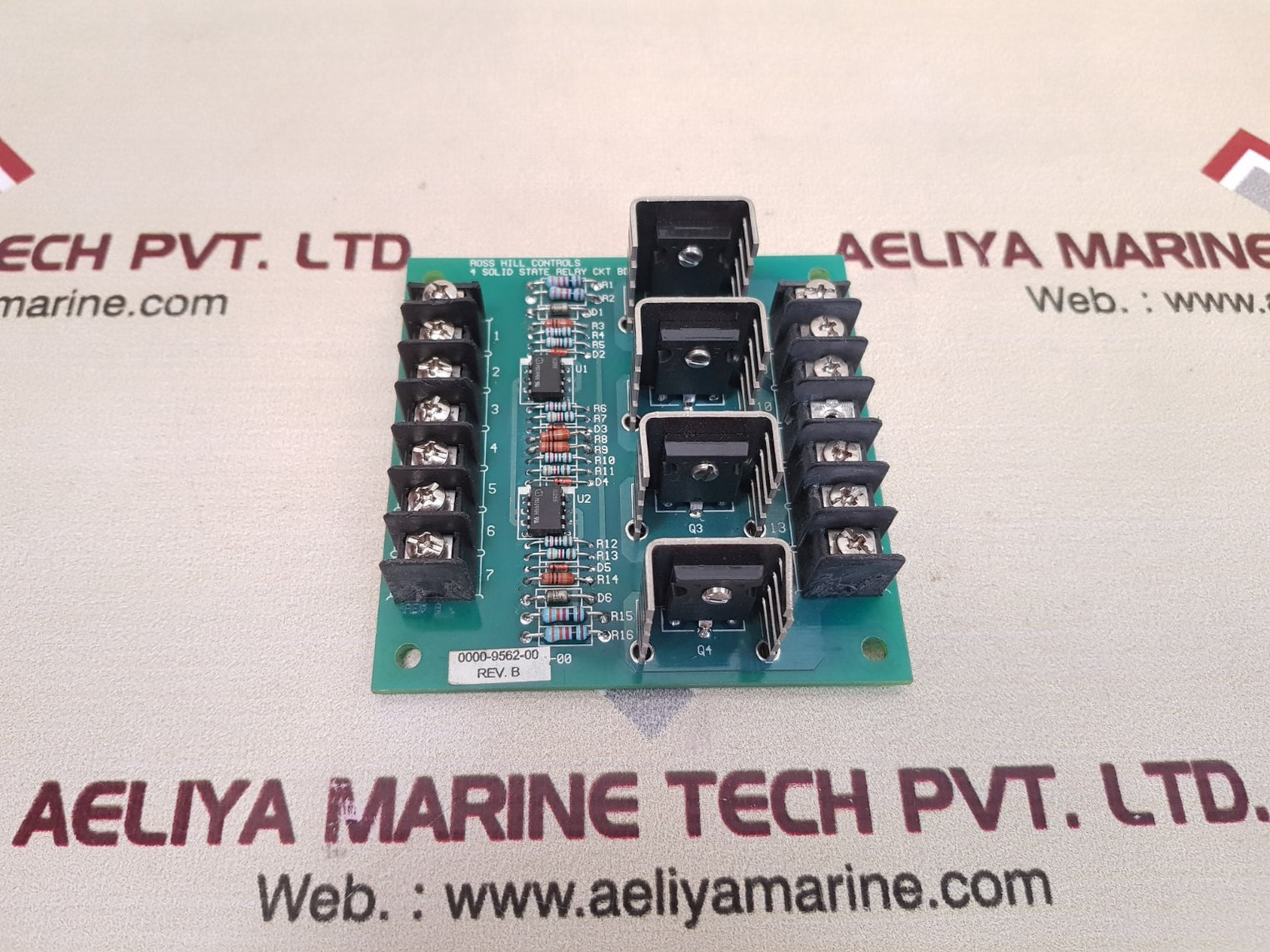 Ross hill 0000-9562-00 4 solid state relay ckt bd