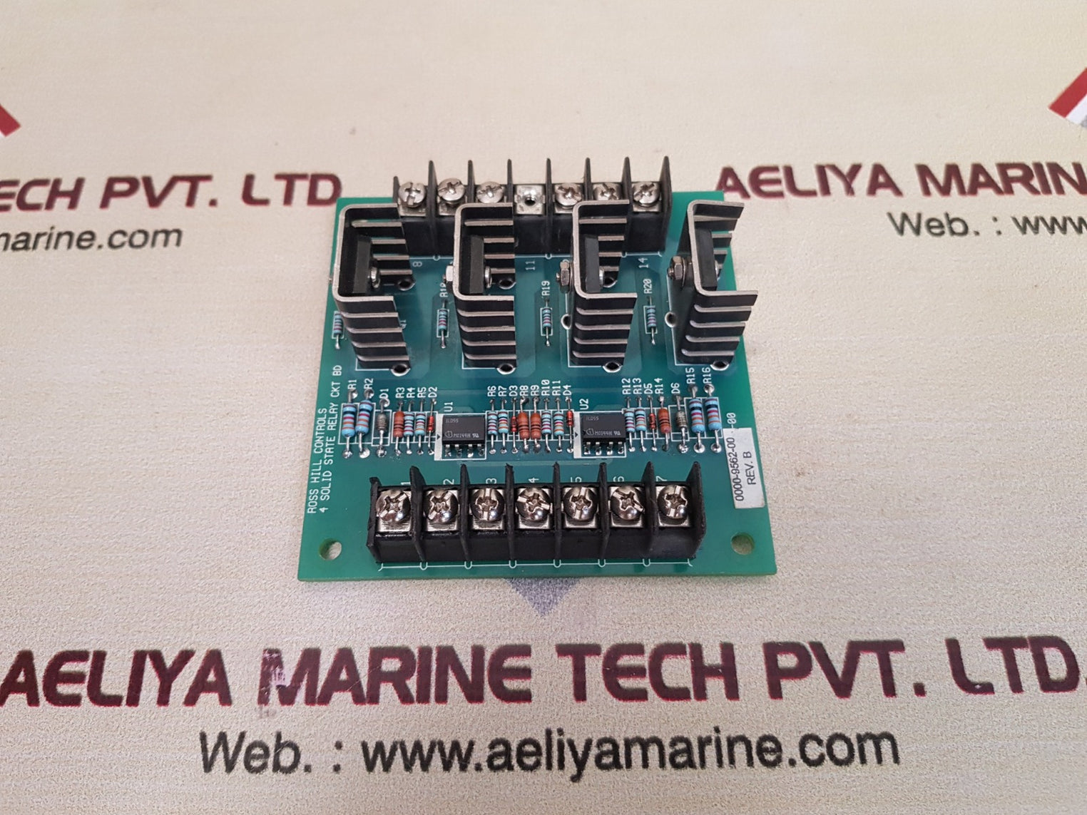 Ross hill 0000-9562-00 4 solid state relay ckt bd