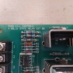 Ross hill 0000-9562-00 4 solid state relay ckt bd