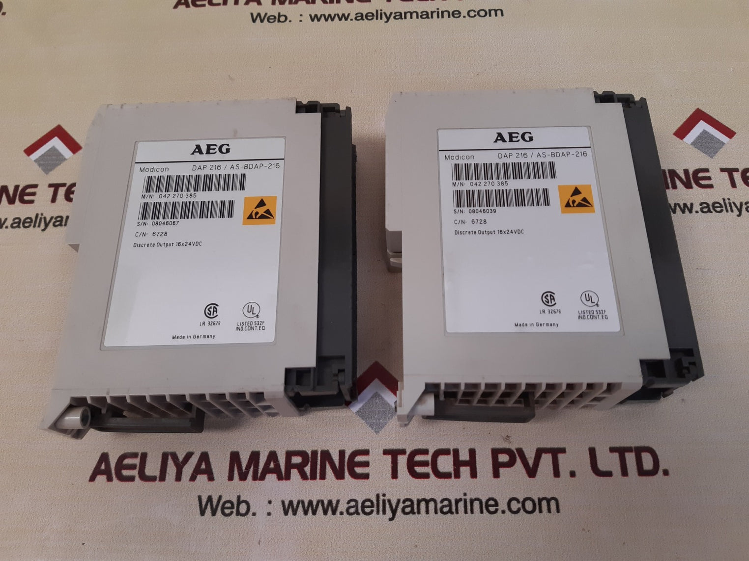 Aeg modicon dap 216/as-bdap-216 output module 