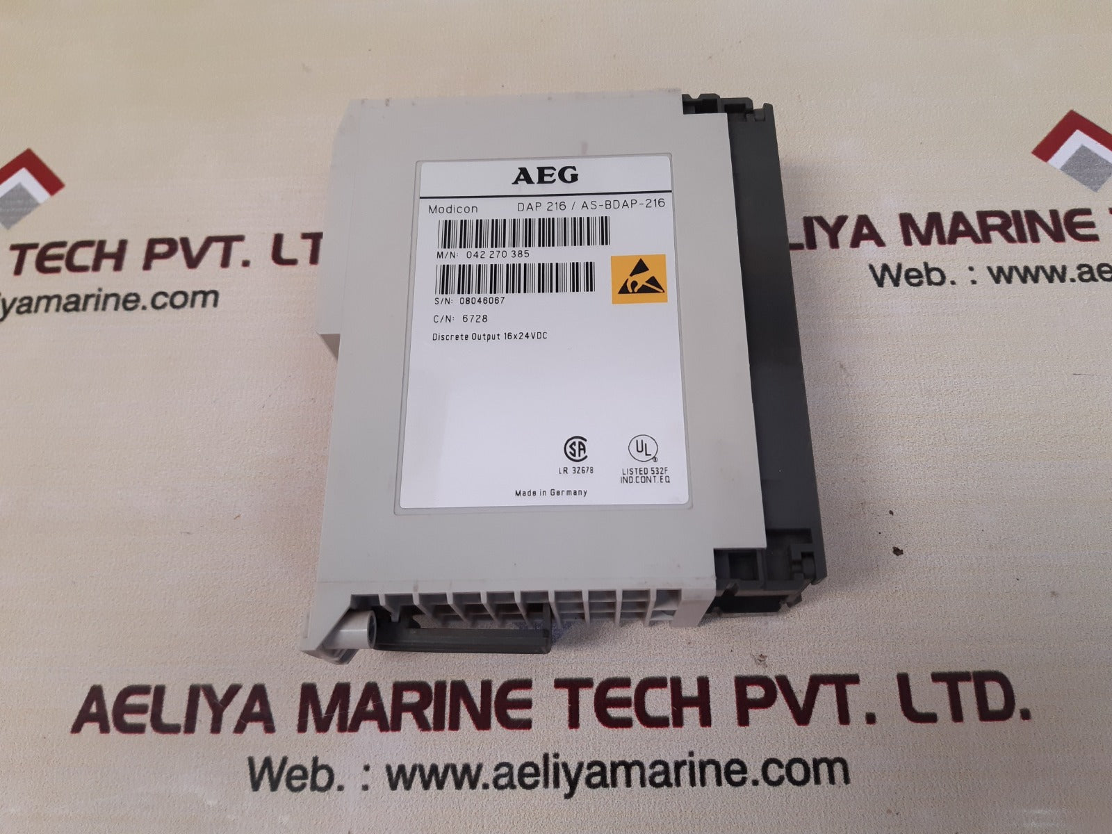 Aeg modicon dap 216/as-bdap-216 output module 
