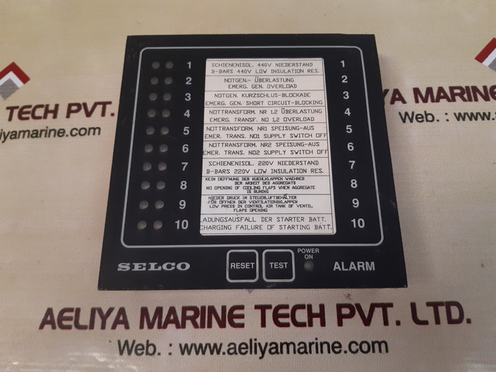Selco m1000 alarm annunciator 
