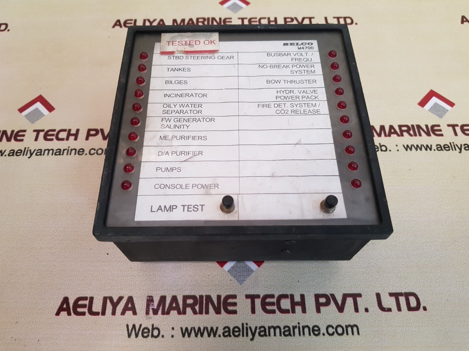 Selco m4700-00 alarm indicator 24v 