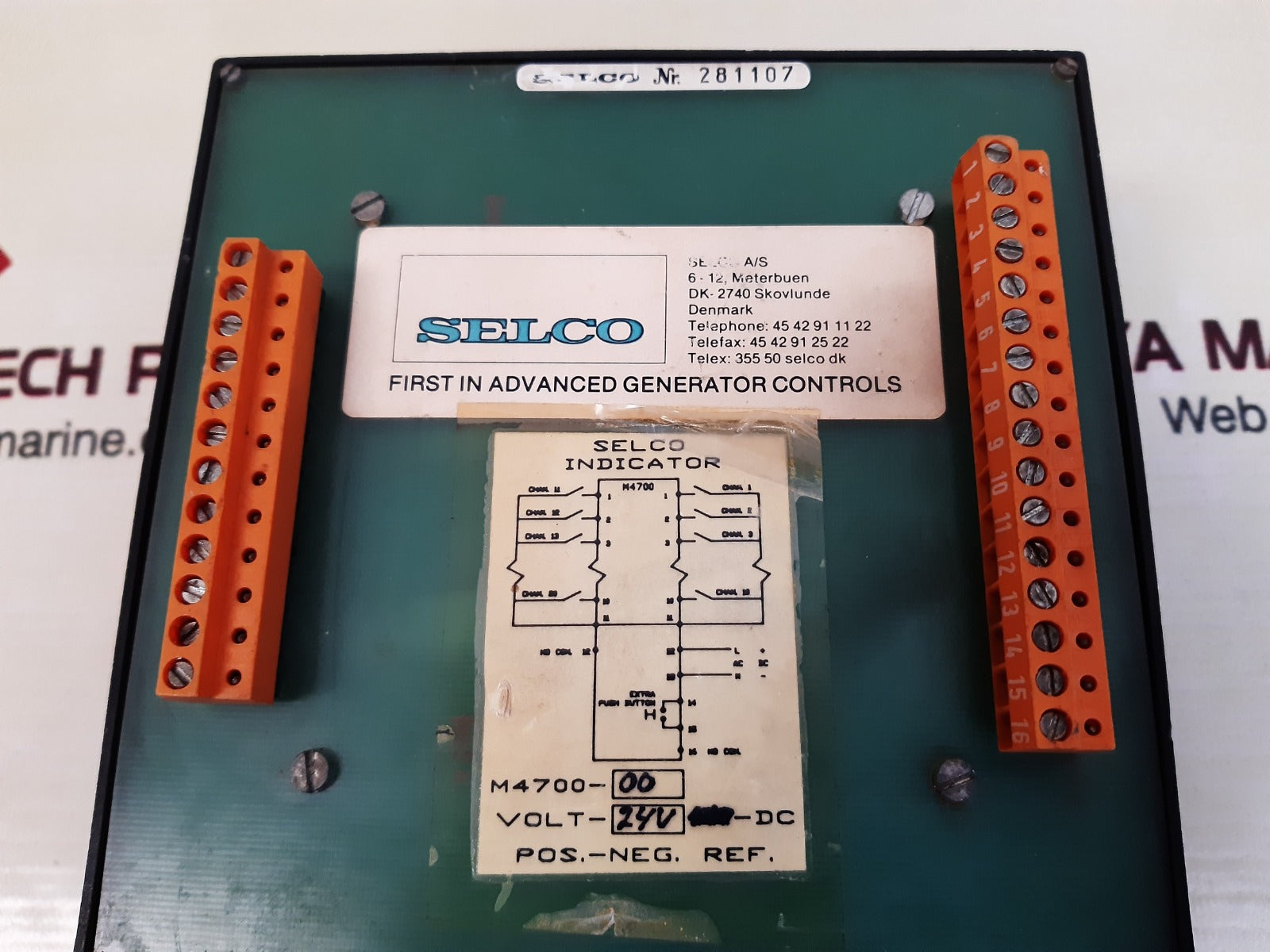 Selco m4700-00 alarm indicator 