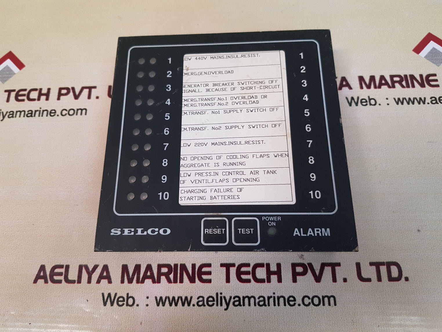 Selco/nws m1000-24-10b alarm annunciator 
