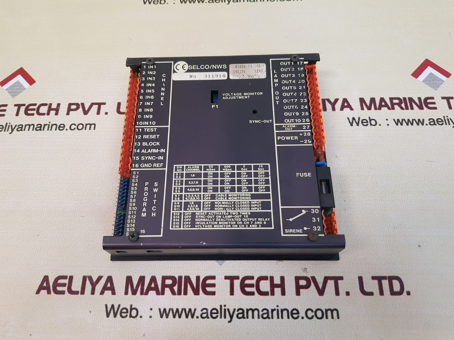 Selco/nws m1000-24-10b alarm annunciator 