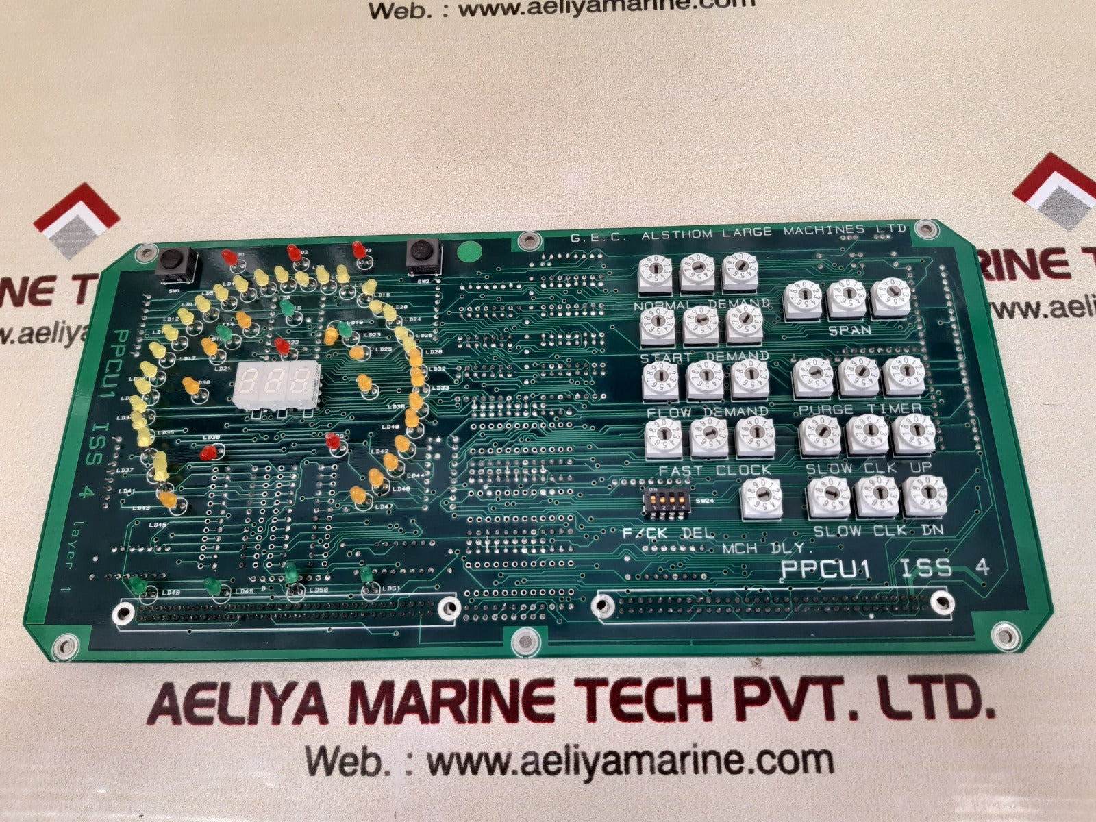 G.e.c. alsthom ppcu1 pcb card 