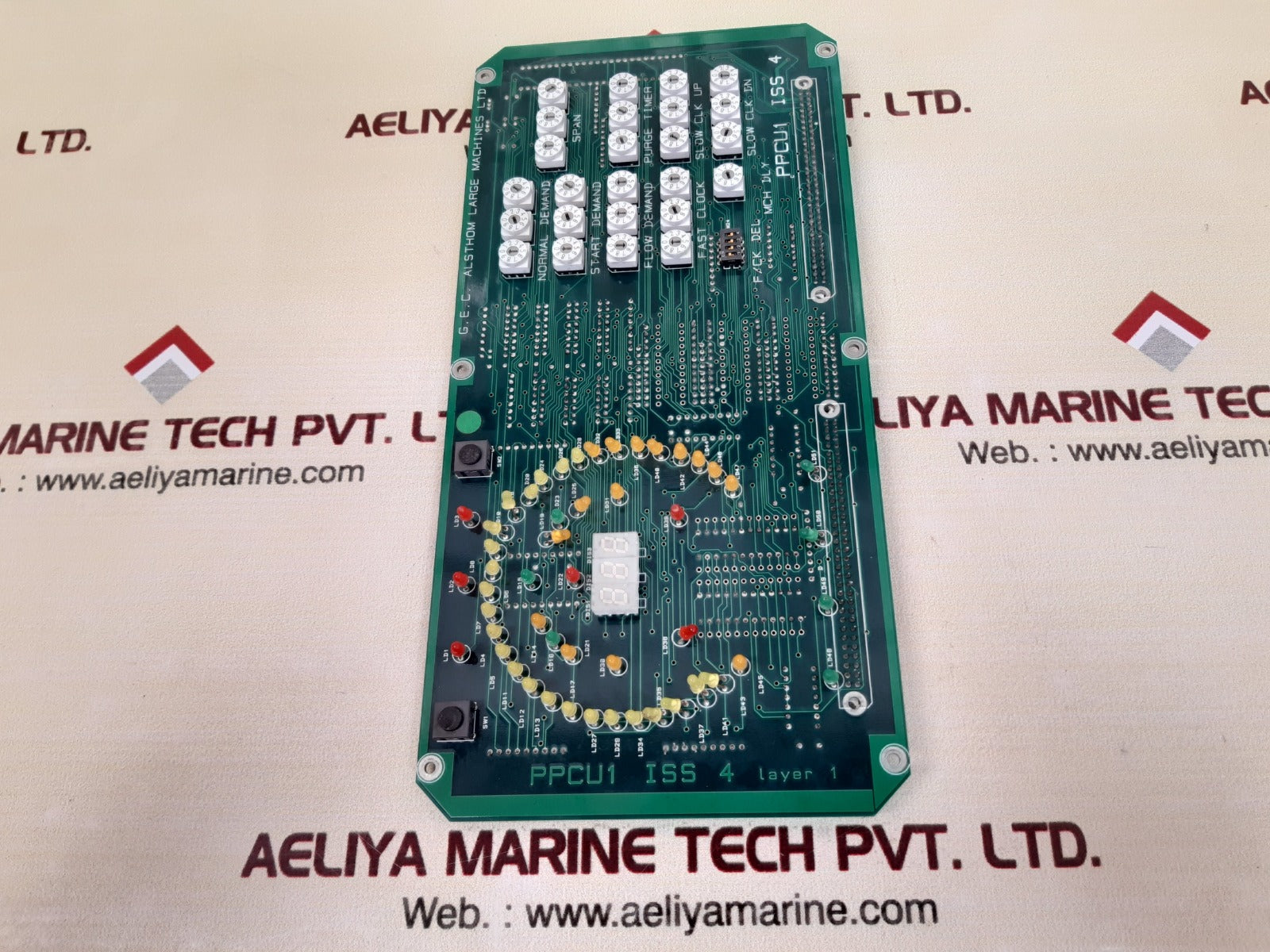 G.e.c. alsthom ppcu1 pcb card 