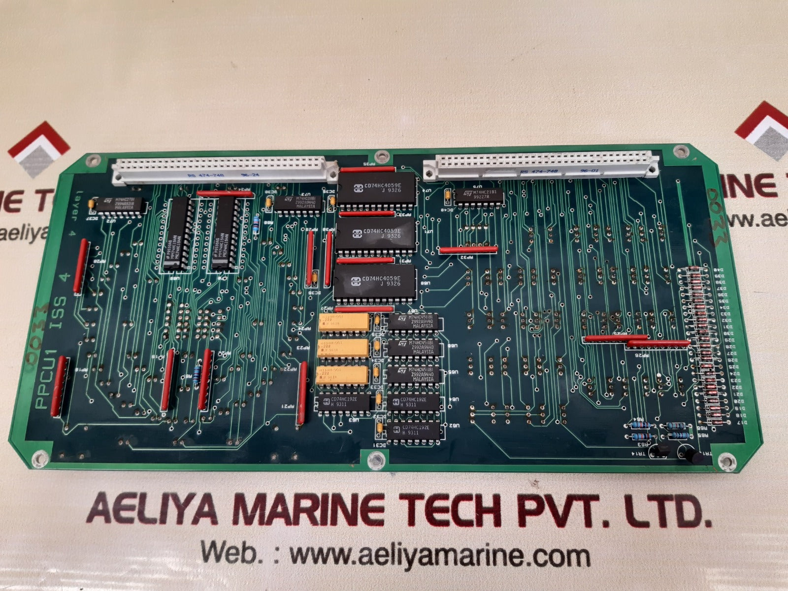 G.e.c.alsthom ppcu1 iss 4 pcb card 