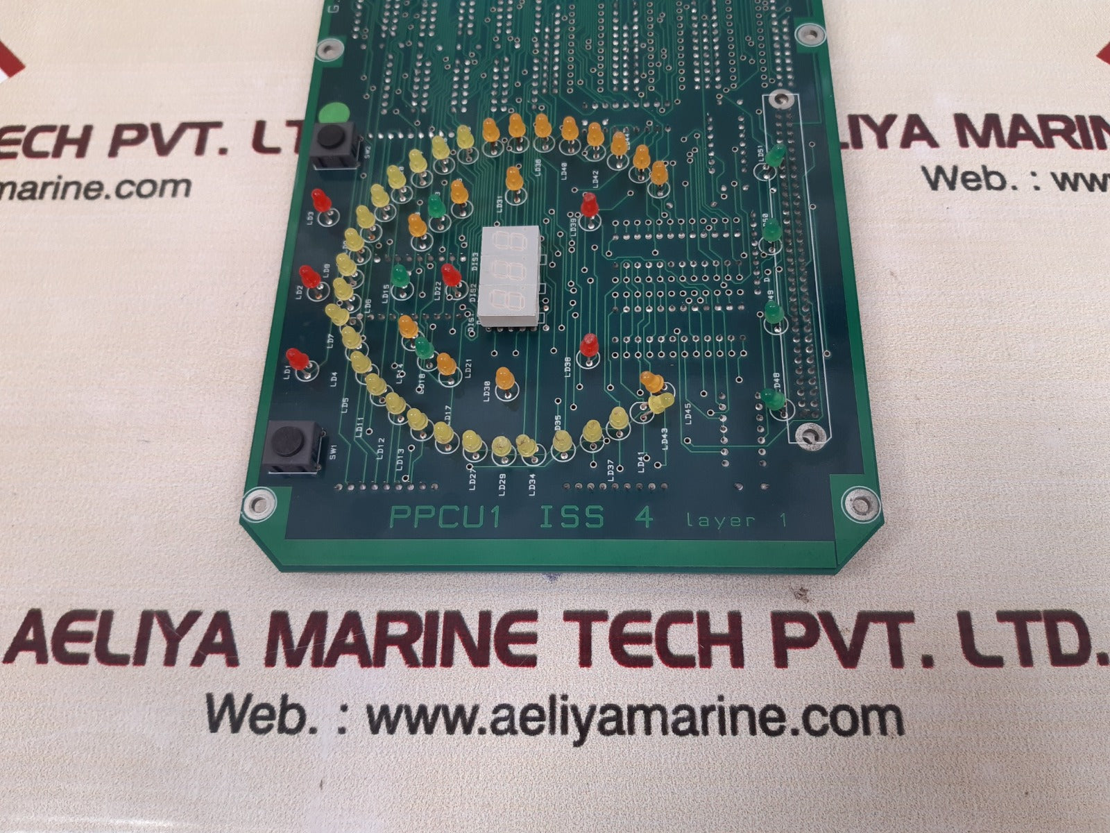 G.e.c.alsthom ppcu1 iss 4 pcb card 