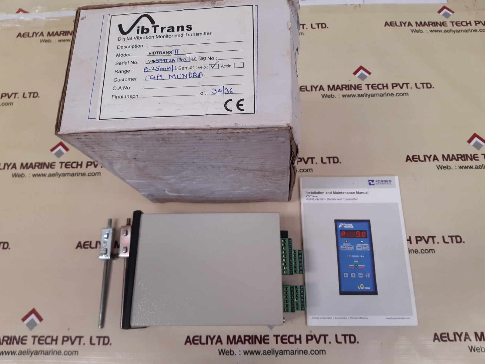 Forbes marshall vibtrans ii digital vibration monitor and transmitter
