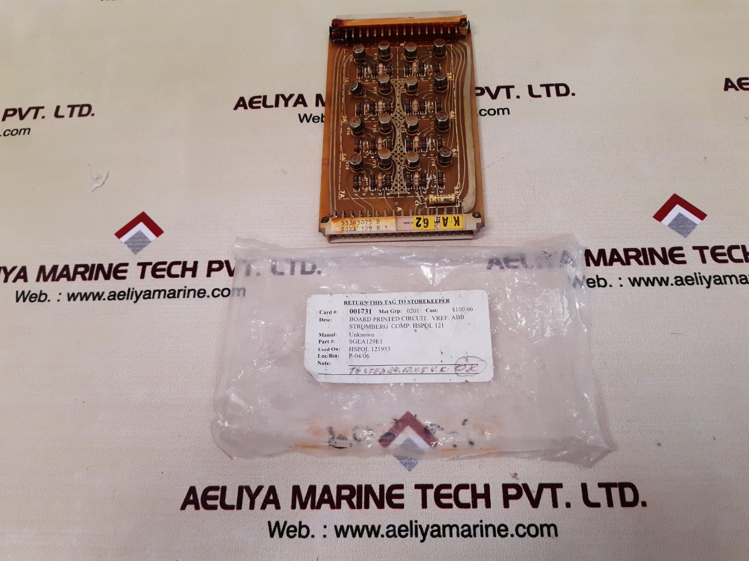 Stromberg sgea 129 e1 pcb card used 