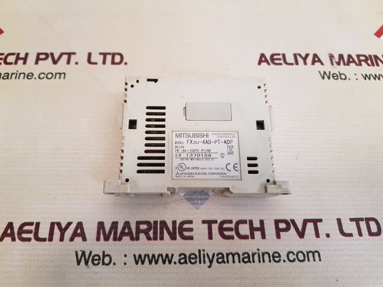 Mitsubishi fx3u-4ad-pt-adp programmable controller
